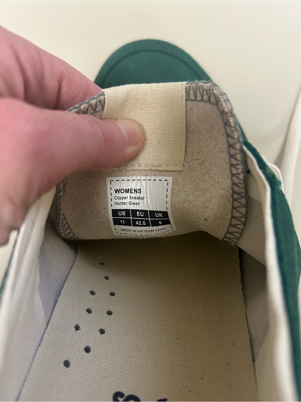 SeaVees Clipper Sneakers Hunter Green Suede Shoes Women’s 11 Coastal Chic - Picture 12 of 12
